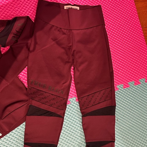 True religion Burgundy Tracksuit with Hoodie xs - Picture 5 of 10